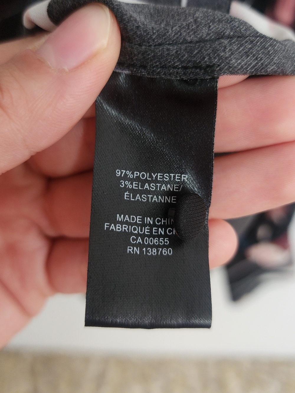 RW&CO. Black Formal Officewear Floral Tie-Neck Chic Flowy Blouse Academia - Picture 9 of 12